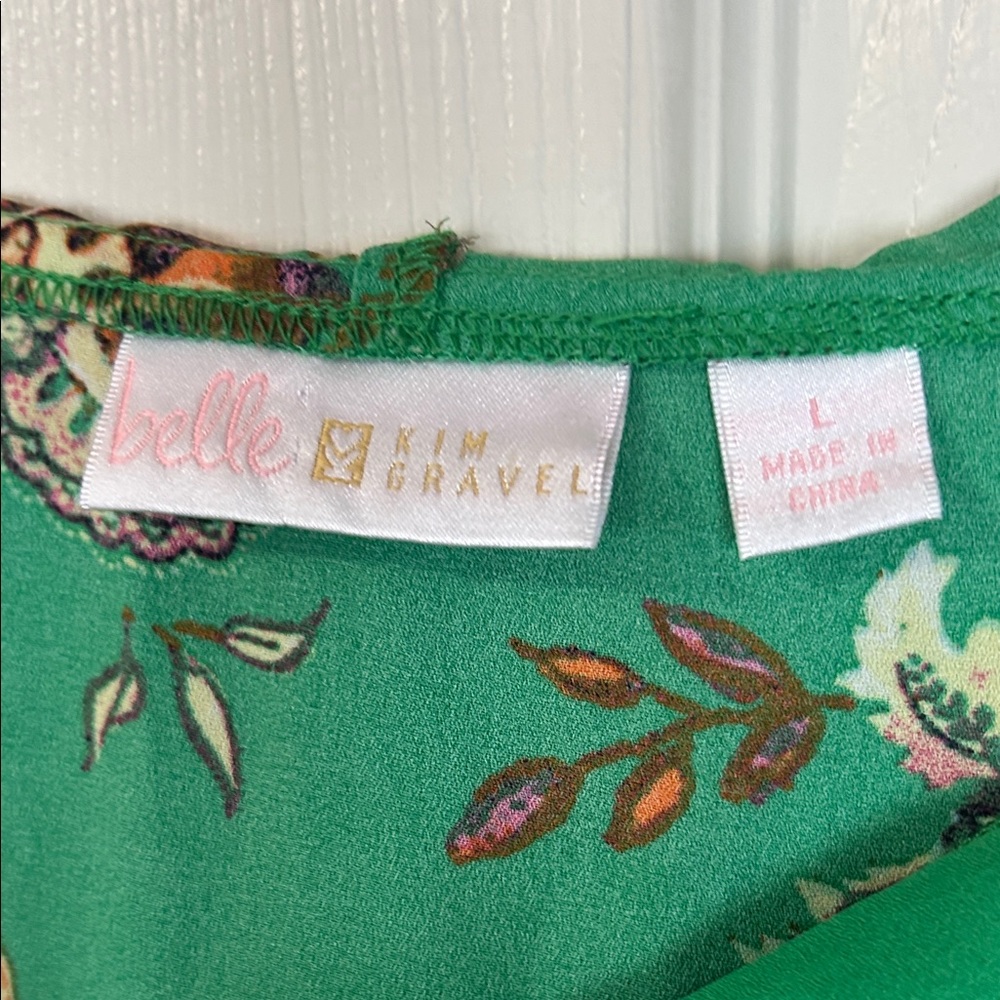 Belle by Kim Gravel Boho Brights Border Hooded Poncho - Picture 4 of 5